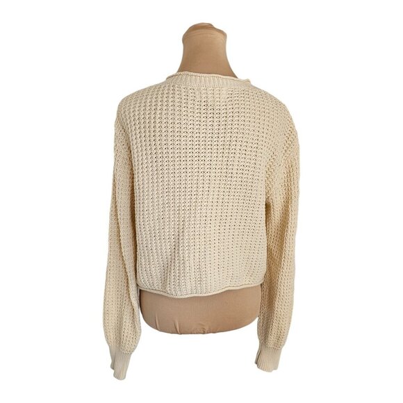 Heartloom Lydia Cardi White Cream Button Up Knit Cardigan Sz S - Picture 9 of 12